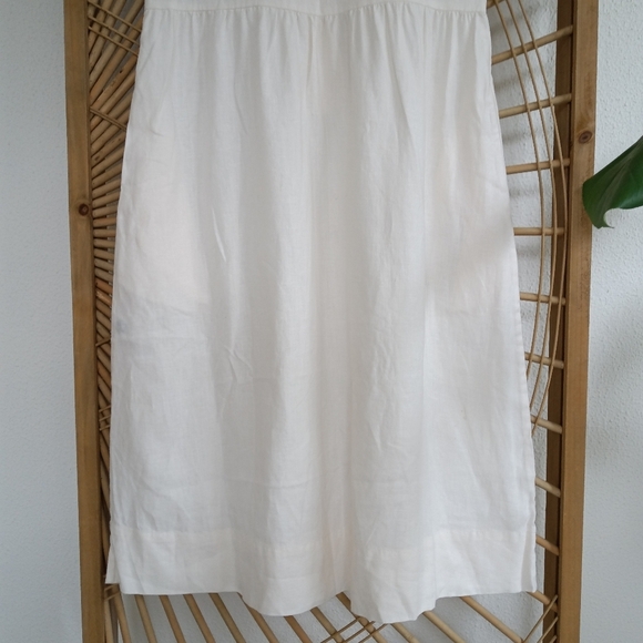 Everlane The Craft Button Front Linen Dress White Cream / Size XXS - Picture 12 of 17